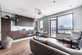 Апартаменты Modern Apartment near Panorama Mall Вильнюс Апартаменты с балконом-25